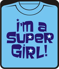 Прикольные футболки: i am super girl